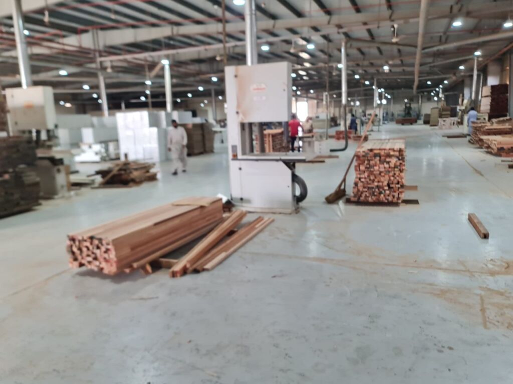 Timber preparation area